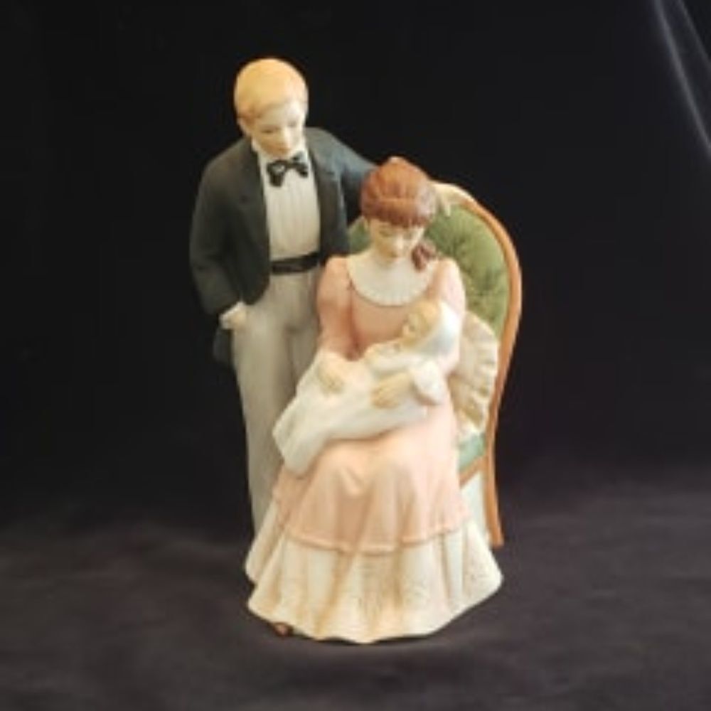 Vintage Homco Porcelain Family Figurine #1401